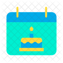 Date Of Birth Icon Download In Flat Style