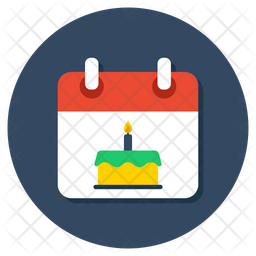 Date Of Birth Icon Download In Flat Style