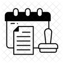 Date Stamp Stamp Legal Icon