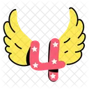 Number Four Digit Numeric Icon