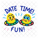 Date Time Fun Cartoons Icon