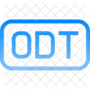 Datei ODT Daten Symbol