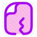 Datei beschädigt  Symbol