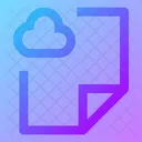 Datei Cloud Datei Cloud Symbol