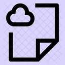 Datei Cloud Datei Cloud Symbol