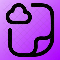 Datei-Cloud  Symbol