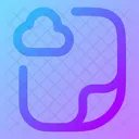 Datei Cloud Datei Cloud Symbol