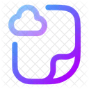 Datei Cloud Datei Cloud Symbol