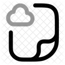 Datei Cloud Datei Cloud Symbol