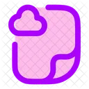 Datei Cloud Datei Cloud Symbol