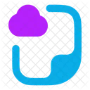 Datei Cloud Datei Cloud Symbol