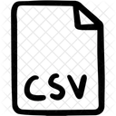 Datei CSV CSV Format Schnittstelle Symbol