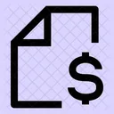 Datei-Dollar  Symbol