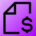 Datei-Dollar  Symbol