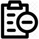 Datei Entfernen Zwischenablage Entfernen Minus Icon