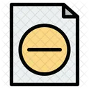 Loschen Dokument Datei Icon