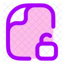 Datei entsperrt  Symbol