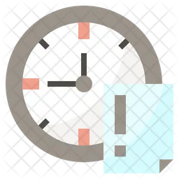 Datei-Deadline  Symbol