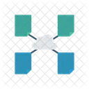 Netzwerk Verbindung Cloud Icon