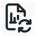 Statistik Synchronisierung Datei Symbol