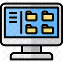 Dateien Und Ordner Datenverwaltung Explorer Symbol