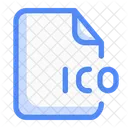 Dateierweiterung Ico Dokument Papier Symbol