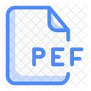 Dateierweiterung Pef Erweiterung Dokument Symbol