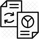 File Sharing Datentransformation Datenaustausch Symbol