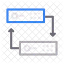 Datenaustausch  Symbol