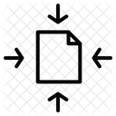 Dateikomprimierung Datenspeicherung Dateisicherheit Symbol