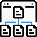 Datei Teilen Struktur Symbol