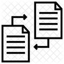 Dateiubertragung Datenubertragung Datensynchronisation Symbol