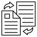 Dateitransfer Dokumententransfer Papiertransfer Symbol