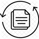 Daten Synchronisation Datei Symbol