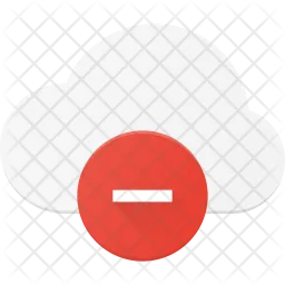 Daten aus der Cloud entfernen  Symbol