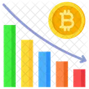 Datenanalyse Markt Down Symbol