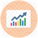 Wachstumsdiagramm Balkendiagramm Datenanalyse Symbol