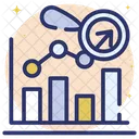 Online Daten Datenanalyse Balkendiagramm Symbol