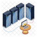 Datenspeicherung Datenanalyse Datenanzeige Symbol