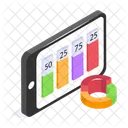 Daten Analyse Mobil Symbol