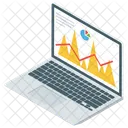 Bergdiagramm Diagramm Marketinganalyse Symbol