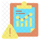 Idata Analyse Datenanalyse Warnung Datenanalyse Alarm Symbol