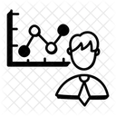 Trendanalyse Liniendiagramm Datenanalyst Symbol