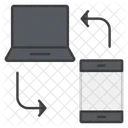 Datenubertragung Datenubermittlung Datenaustausch Symbol