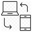 Datenubertragung Datenubermittlung Datenaustausch Symbol