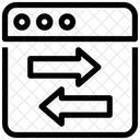 Datenfreigabe Datenaustausch Pfeile Symbol