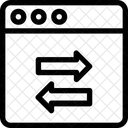 Daten Austausch Pfeile Symbol