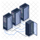 Serverraum Datenbankserver Datenserver Icon