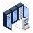 Serverraum Datenbankserver Datenserver Icon