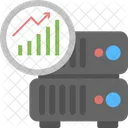 Datenbankdiagramm Server Hosting Statistiken Symbol